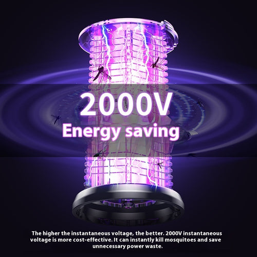 2in1 Mosquito Killer Lamp Electric Fly Catcher USB Rechargeable Electric Mosquito Swatter Electric Fly Trap With Night Light S0S Emergency Light Mosquito Killer Terrace Camping